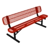 Picture of Rhino 6 Ft. Thermoplastic Polyolefin Coated Portable Bench with Back - Quick ship