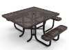 Picture of RHINO ADA Compliant 46" x 54" Square Thermoplastic Polyolefin Coated Picnic Table - Quick Ship