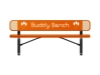 Picture of RHINO Series Rectangular Thermoplastic Buddy Bench – 4 Foot, 6 Foot, or 8 Foot - Quick Ship