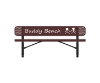 Picture of RHINO Series Rectangular Thermoplastic Buddy Bench – 4 Foot, 6 Foot, or 8 Foot - Quick Ship