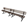Picture of ELITE 10 Ft. Thermoplastic Polyethylene Coated Bench with Back - 179 lbs. - Quick ship
