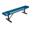 Picture of ELITE 4 Ft. Thermoplastic Polyethylene Coated Rolled Backless Bench - 49 lbs. - Quick ship