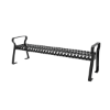 Picture of ELITE 4 Ft. Thermoplastic Polyethylene Coated Strap Metal Downtown Bench without Back