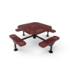 Picture of ELITE 46" Nexus Style Octagon Thermoplastic Polyethylene Coated Picnic Table - Quick Ship