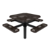 Picture of ELITE 46" Octagon Thermoplastic Polyethylene Coated Pedestal Picnic Table - Quick Ship - 317 lbs.
