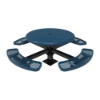 Picture of ELITE 46" Round Solid Top Thermoplastic Polyethylene Coated Pedestal Picnic Table - 386 lbs. -  Quick Ship