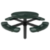 Picture of ELITE 46" Round Thermoplastic Polyethylene Coated Pedestal Picnic Table - 388 lbs.