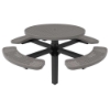 Picture of ELITE 46" Round Thermoplastic Polyethylene Coated Pedestal Picnic Table - 388 lbs.