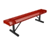 Picture of ELITE 6 Ft. Thermoplastic Polyethylene Coated Rolled Backless Bench - 63 lbs. - Quick ship