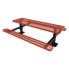 Picture of ELITE 8 ft. Thermoplastic Polyethylene Coated Double Pedestal Picnic Table - Quick Ship - 326 lbs.