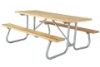 Picture of 6 ft. Wooden Picnic Table with Welded Steel Frame